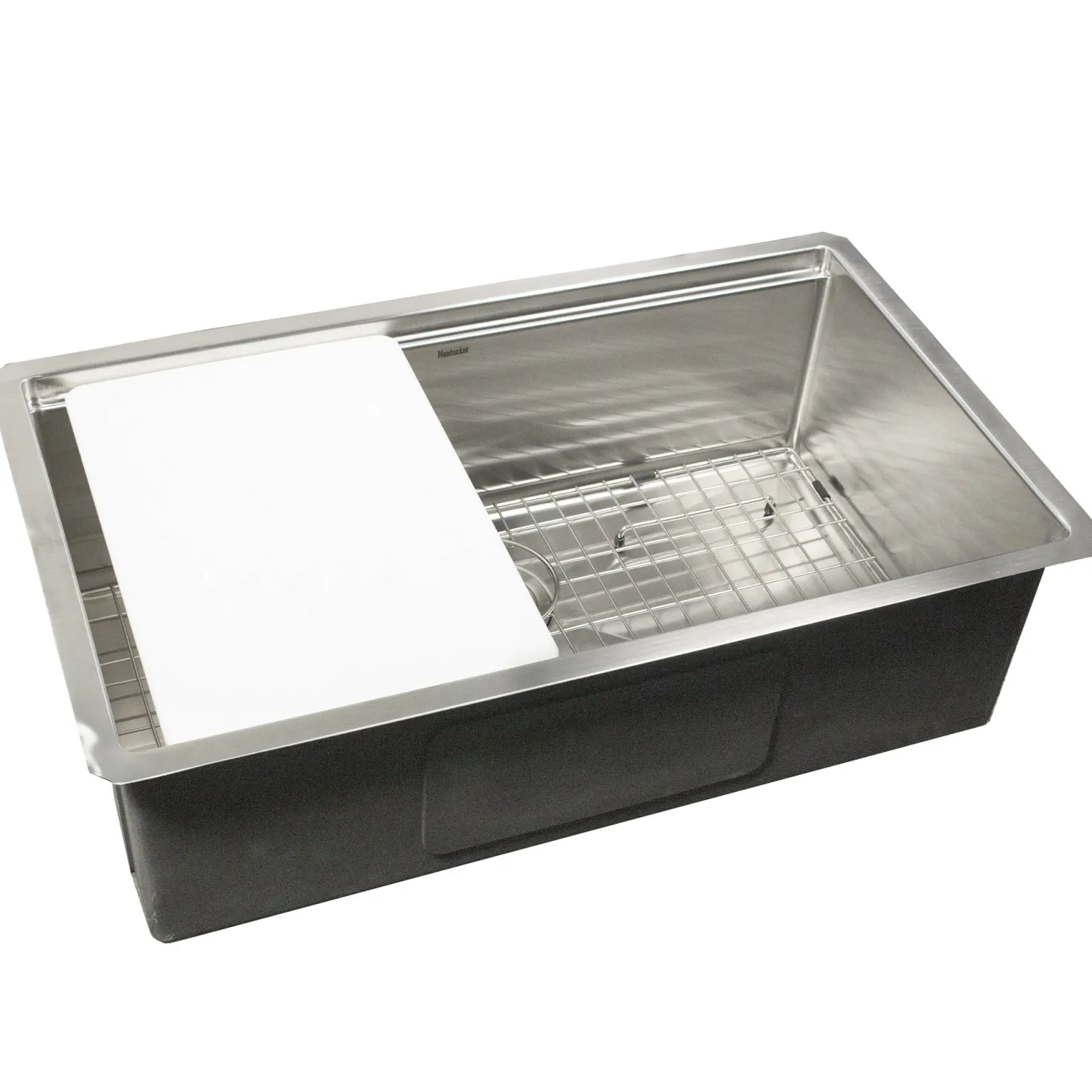32" Marine-Grade Stainless Undermount Workstation Sink