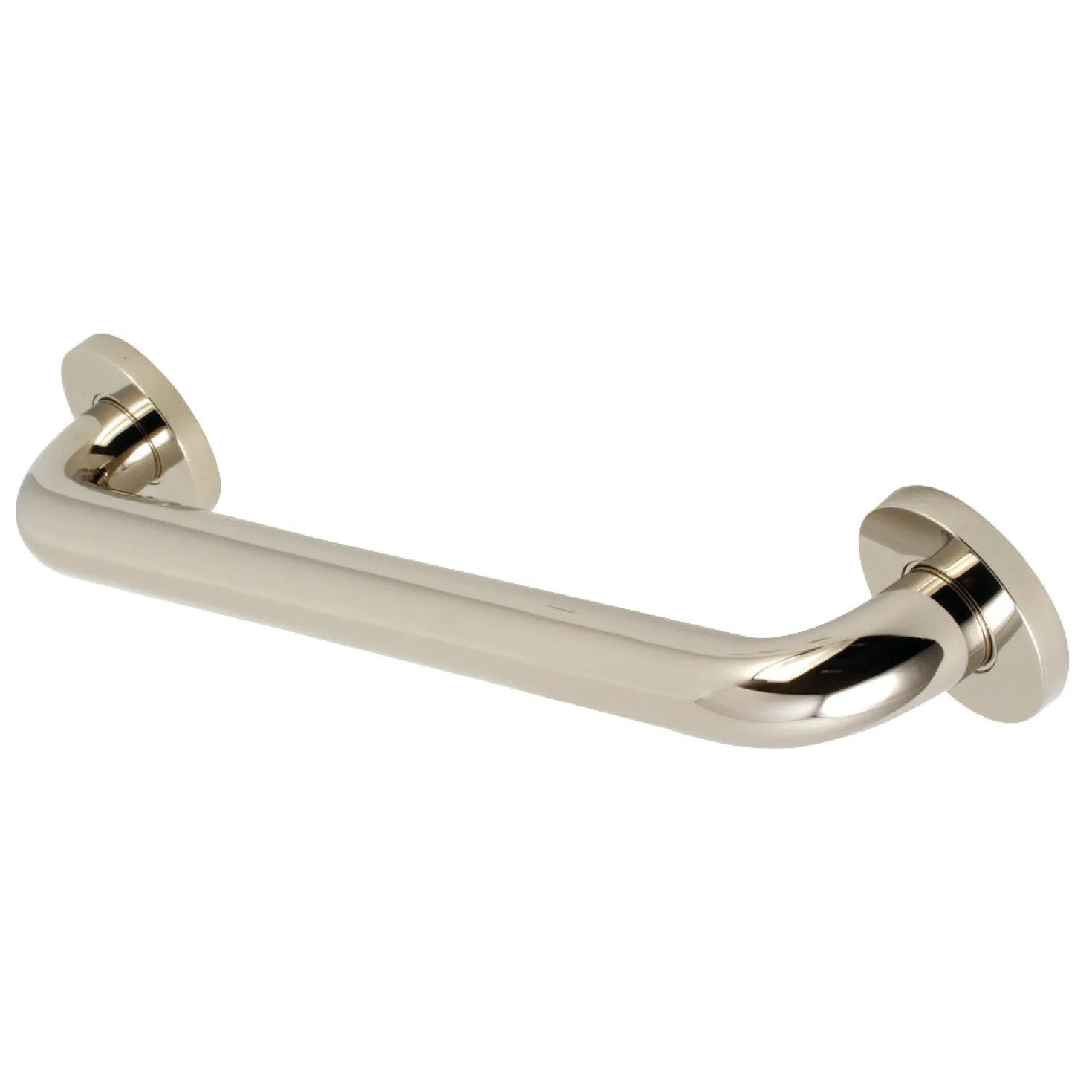 Meridian 12" Brass ADA Grab Bar in Polished Nickel