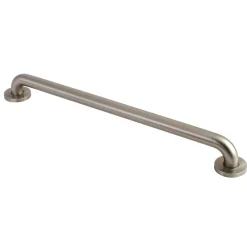 Meridian 24" Brass ADA Grab Bar in Brushed Nickel
