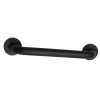 Meridian 16" Brass ADA Grab Bar in Matte Black