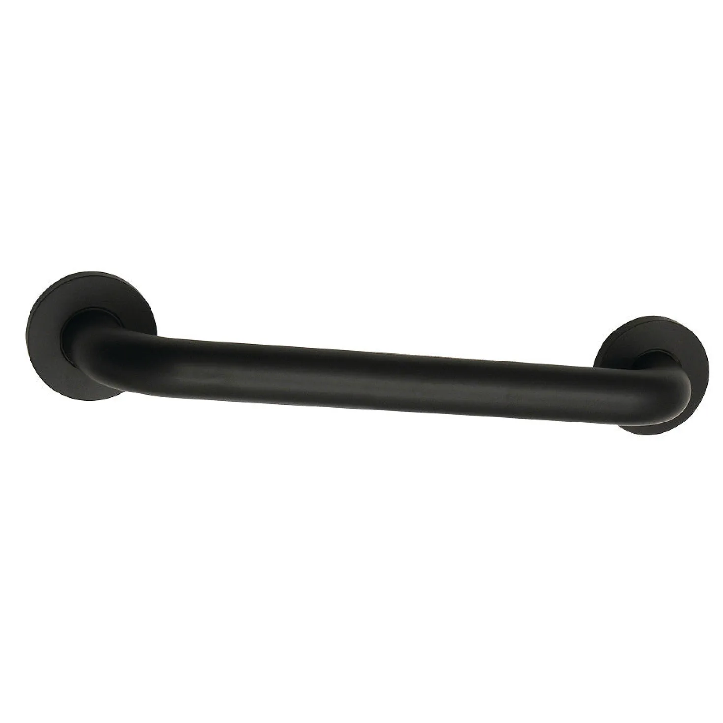 Meridian 16" Brass ADA Grab Bar in Matte Black