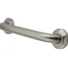 Metropolitan 24" Brass Decorative Grab Bar in Brushed Nickel