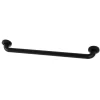 Metropolitan 24" Brass Decorative Grab Bar in Matte Black