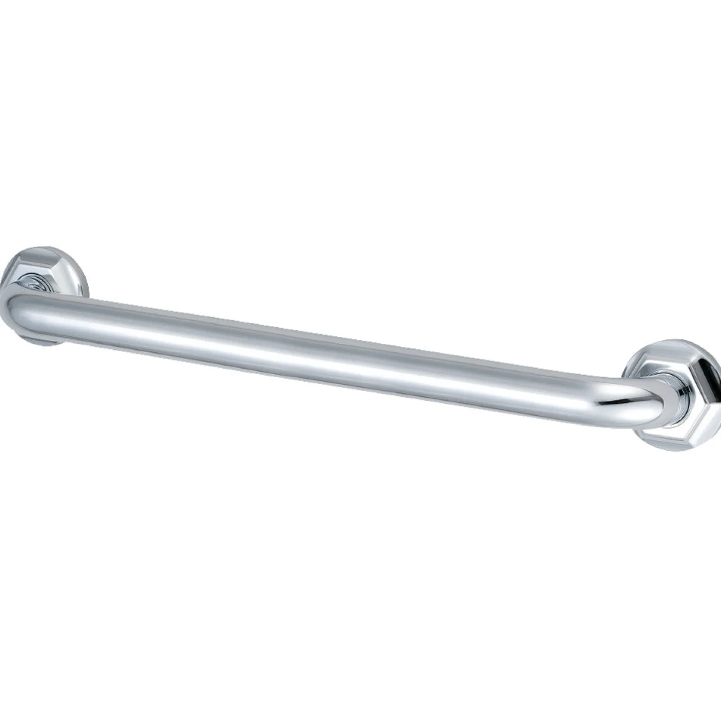 Metropolitan 32" Brass Decorative Grab Bar in Polished Chrome