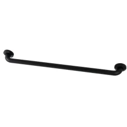 Metropolitan 30" Brass Decorative Grab Bar in Matte Black