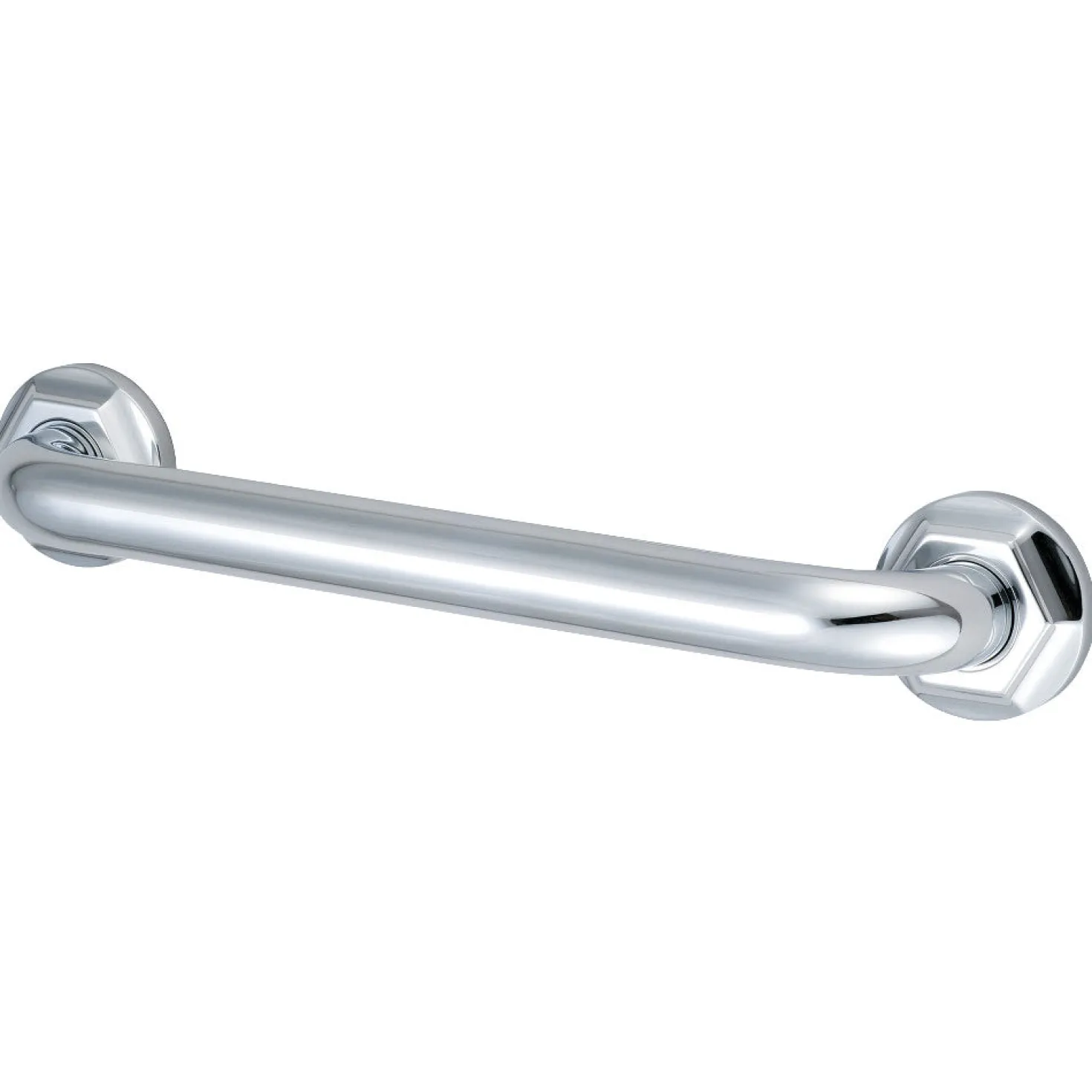 Metropolitan 16" Brass Decorative Grab Bar in Polished Chrome