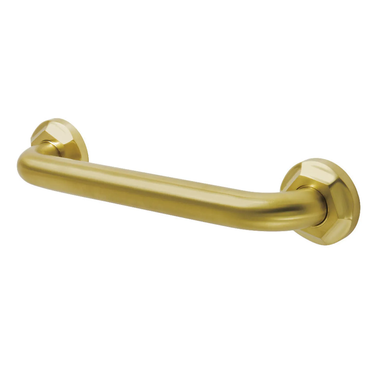 Metropolitan 12" Brass Decorative Grab Bar in Brushed Brass