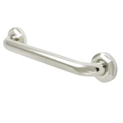 Metropolitan 12" Brass Decorative Grab Bar in Polished Nickel