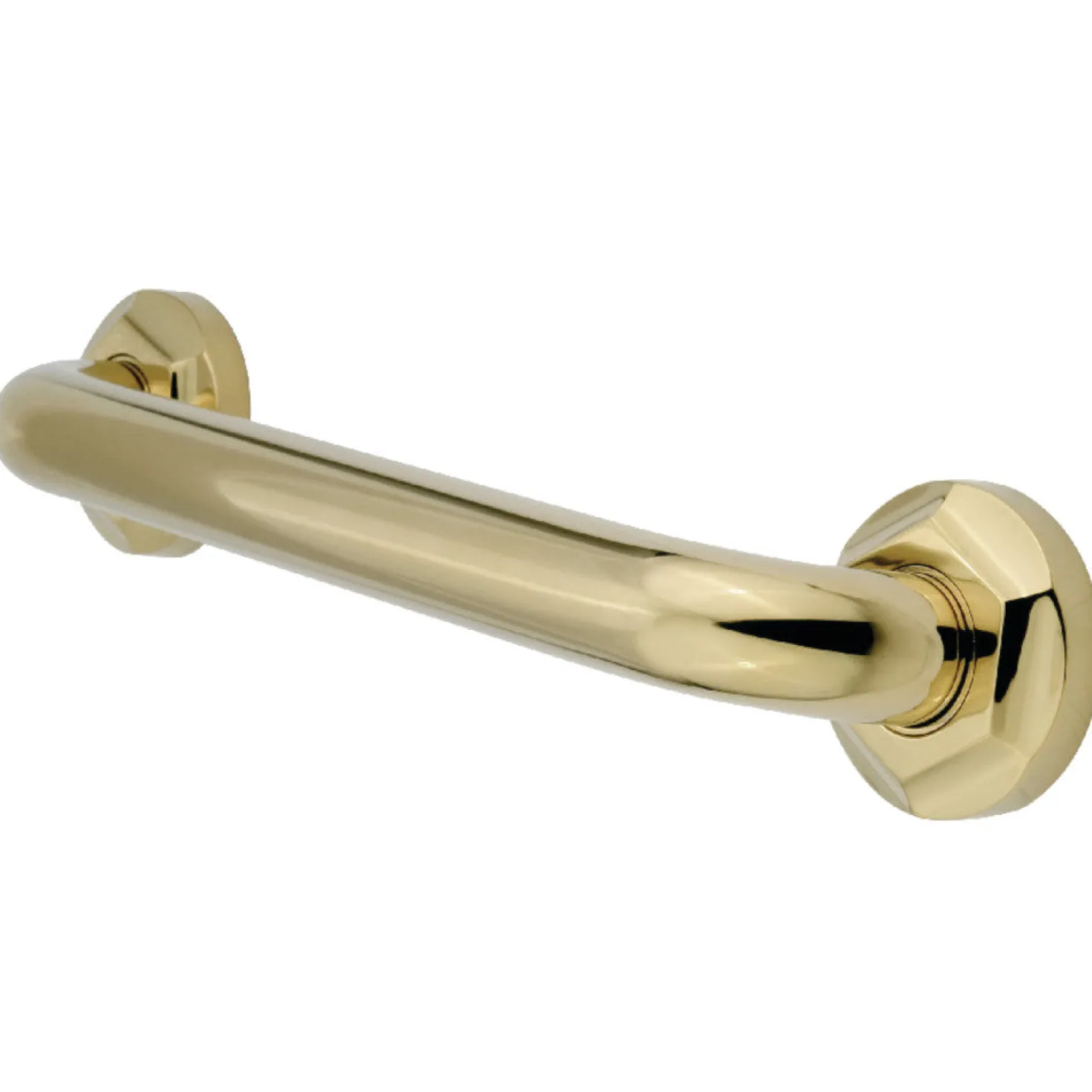 Metropolitan 12" Brass Decorative Grab Bar in Polished Brass