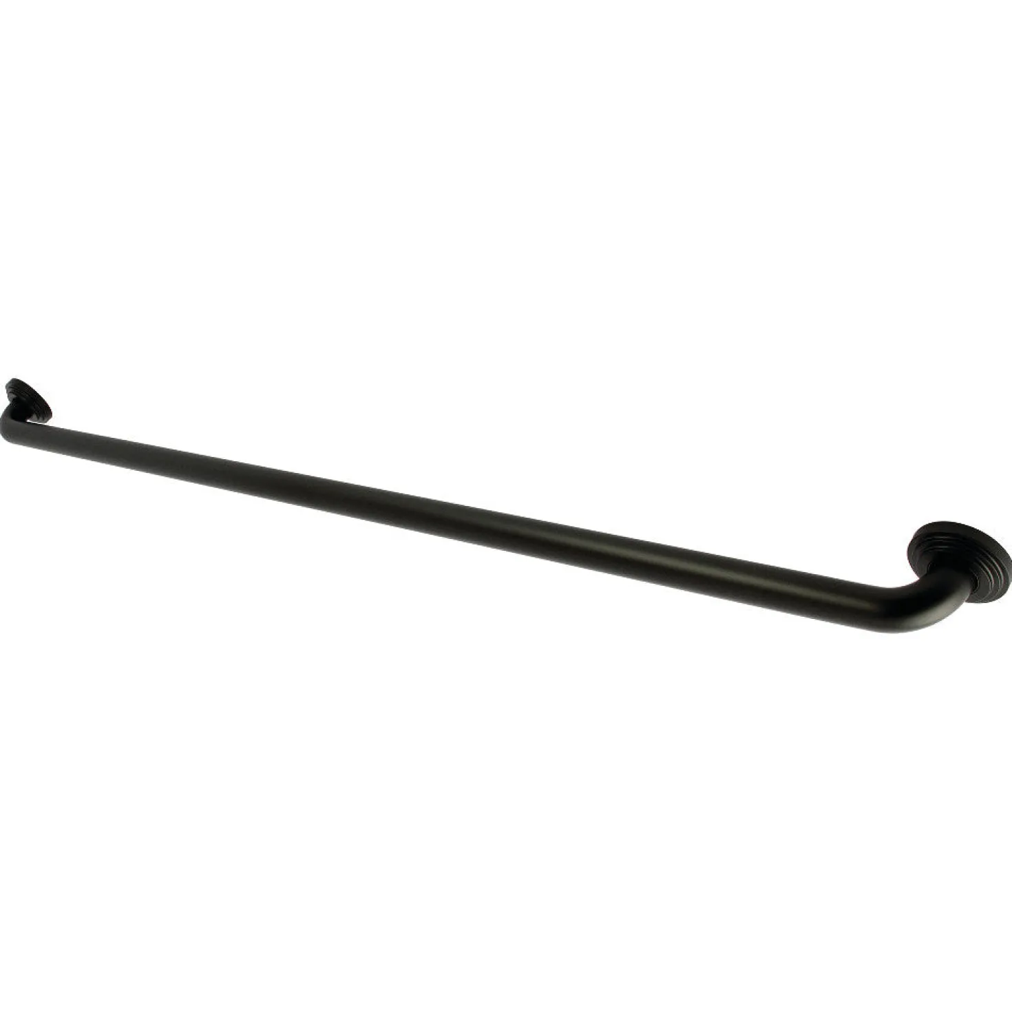 Milano 48" Brass ADA Grab Bar in Matte Black