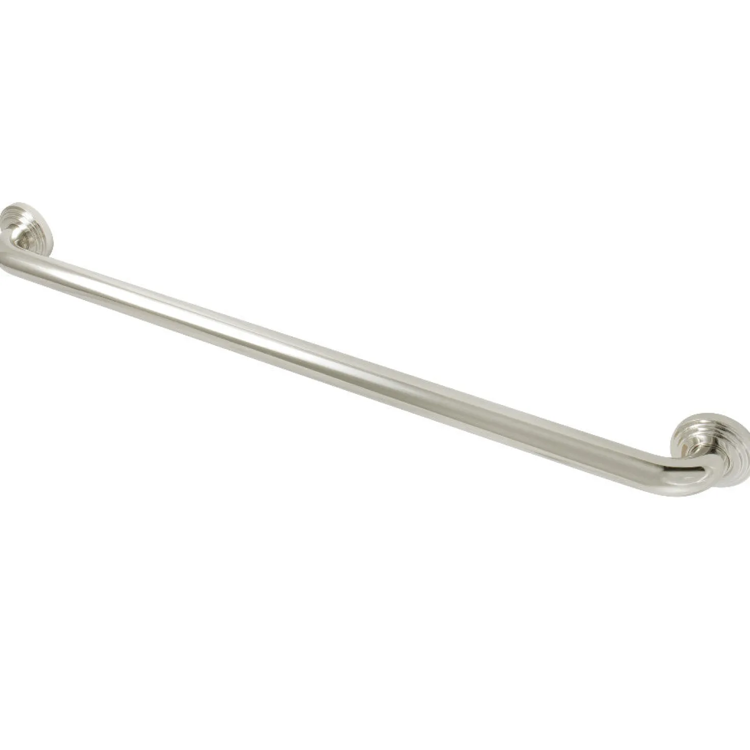 Milano 30" Brass Decorative Grab Bar in Polished Nickel