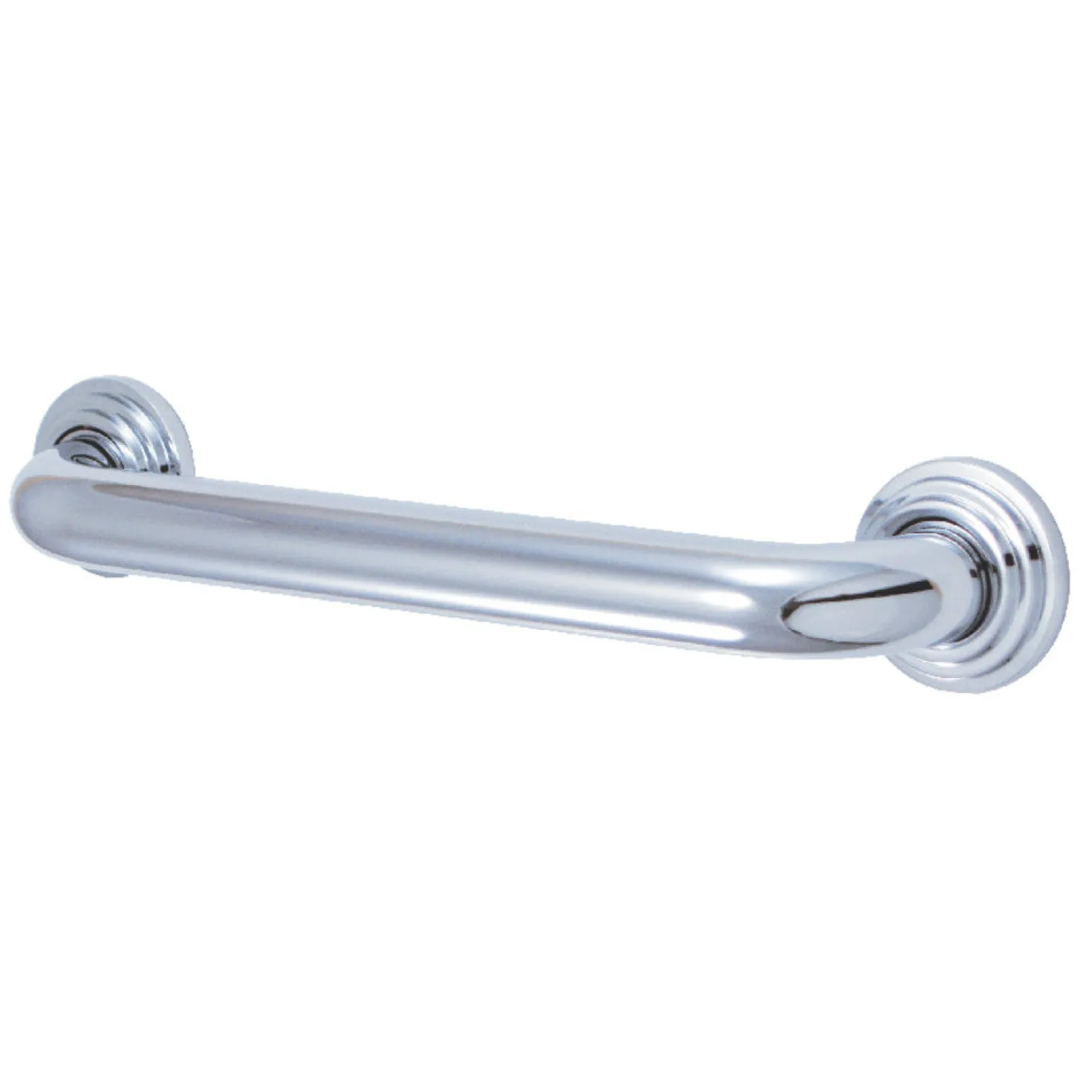 Milano 12" Brass Decorative Grab Bar in Polished Chrome