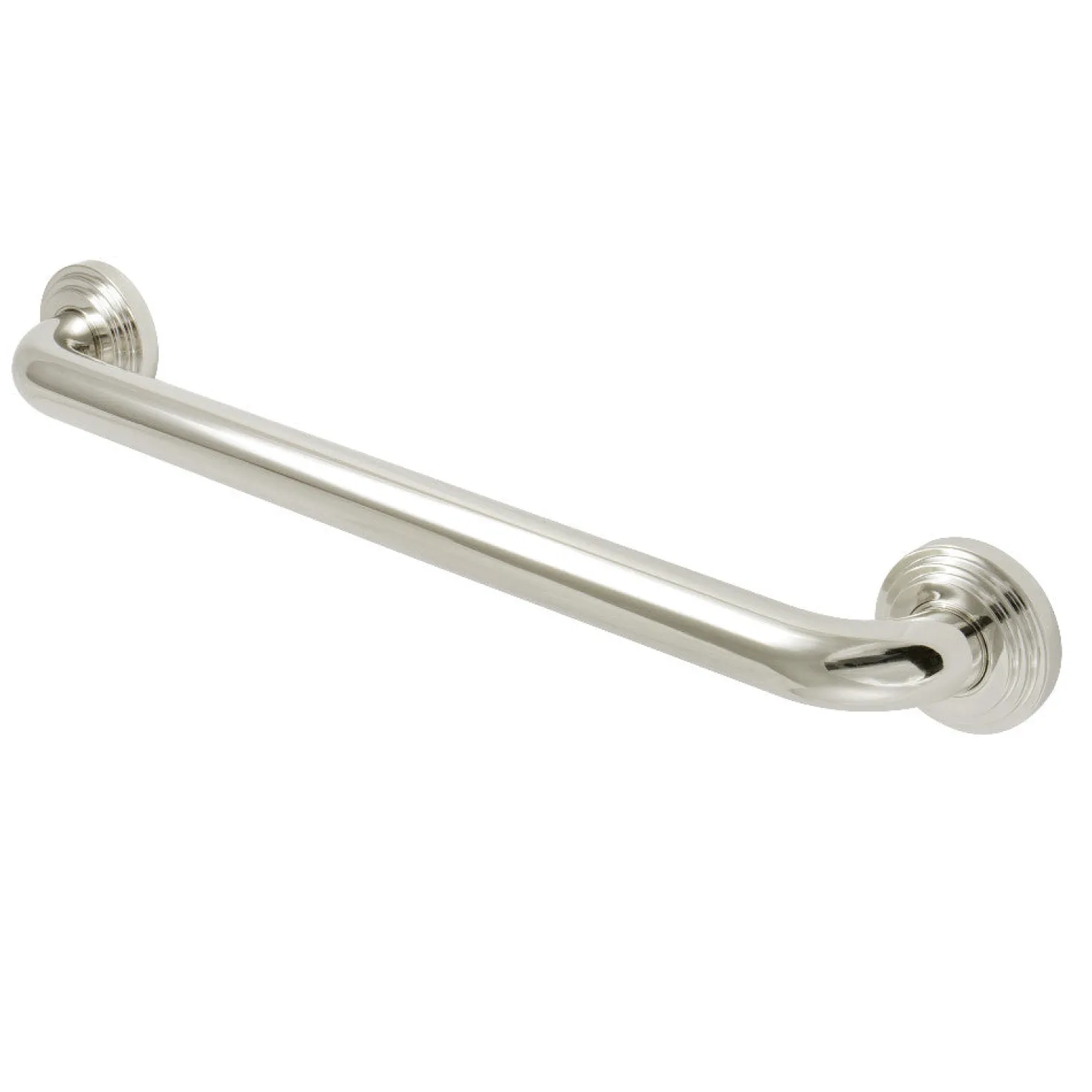 Milano 18" Brass Decorative Grab Bar in Polished Nickel
