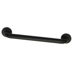 Milano 16" Brass Grab Bar in Matte Black