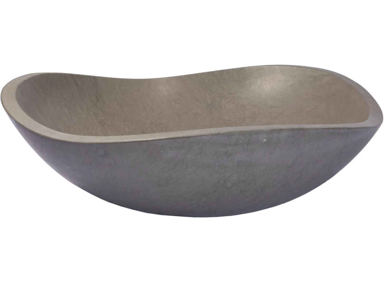 Molly Grey Marble Freeform Vessel Sink