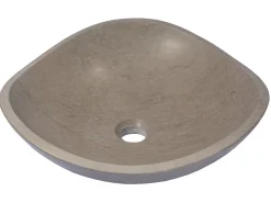 Molly Grey Marble Freeform Vessel Sink