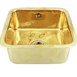 Nantucket Sinks 17" Bright Brass Bar Sink