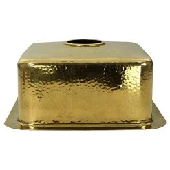 Nantucket Sinks Bright Hammered Brass 17