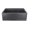 Nantucket Sinks 30" Composite Farmhouse Sink | Metallic Black