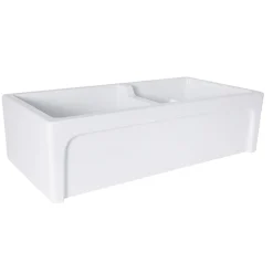 Nantucket Sinks 60/40 Double Bowl Farmhouse Apron Fireclay Sink Hyannis-36-DBL