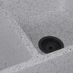 Nantucket Sinks Double Bowl Farmhouse Fireclay Sink with Pietra Sarda Finish