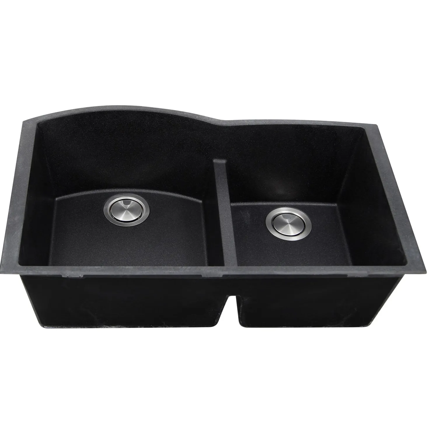 Nantucket Sinks 60/40 Double Bowl Undermount Granite Composite