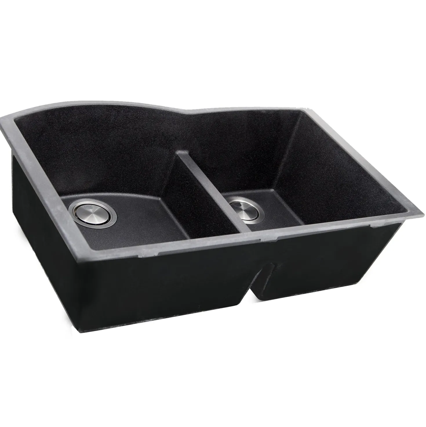 Nantucket Sinks 60/40 Double Bowl Undermount Granite Composite