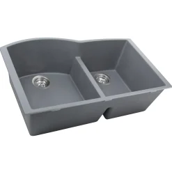 Nantucket Sinks 60/40 Double Bowl Undermount Granite Composite