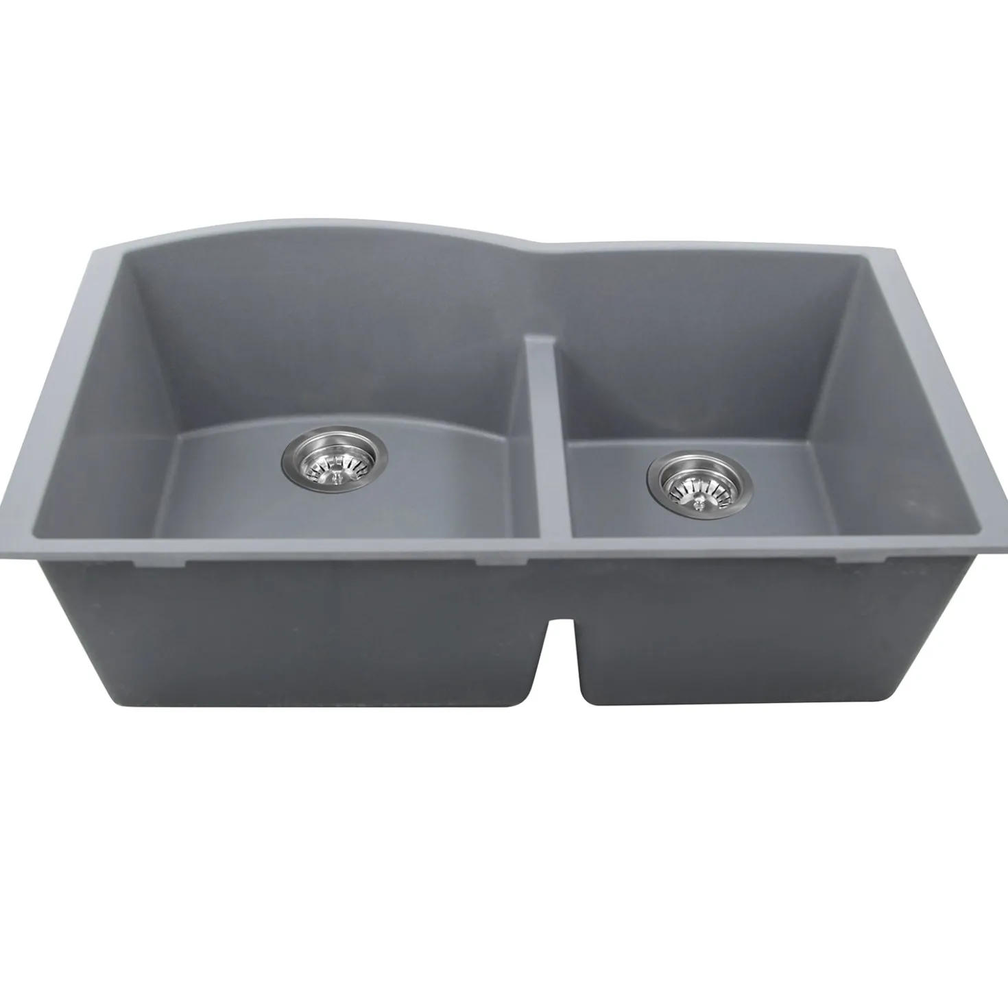 Nantucket Sinks 60/40 Double Bowl Undermount Granite Composite