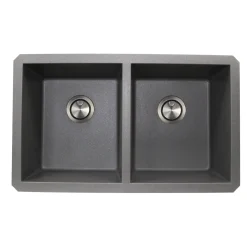 Nantucket Sinks 50/50 Double Bowl Undermount Granite Composite