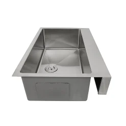Nantucket Sinks EZApron33-5.5 RetroFit Single Bowl Undermount Stainless Steel Kitchen Sink with 5.5