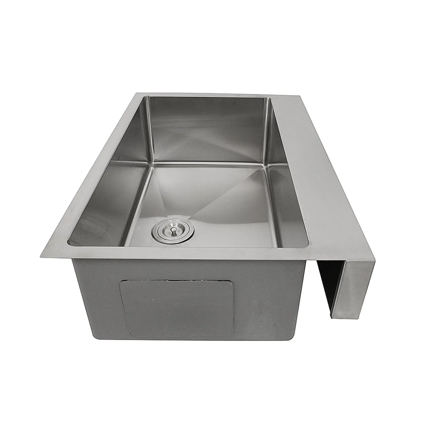 Nantucket Sinks EZApron33-5.5 RetroFit Single Bowl Undermount Stainless Steel Kitchen Sink with 5.5" Apron Front