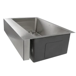 Nantucket Sinks EZApron33 RetroFit Undermount Stainless Steel Kitchen Sink with 7" Apron Front