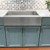 Nantucket Sinks EZApron33-9 RetroFit Single Bowl Undermount Stainless Steel Kitchen Sink with 9" Apron Front