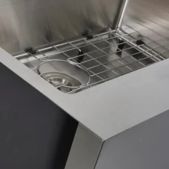 Nantucket Sinks EZApron33-9 RetroFit Single Bowl Undermount Stainless Steel Kitchen Sink with 9