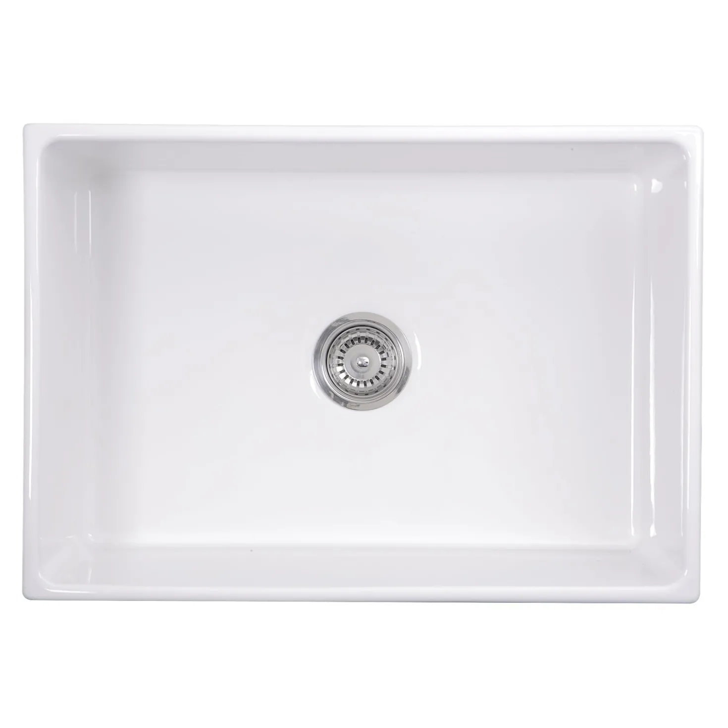 Nantucket Sinks 27" Farmhouse Fireclay Sink with Drain and Grid