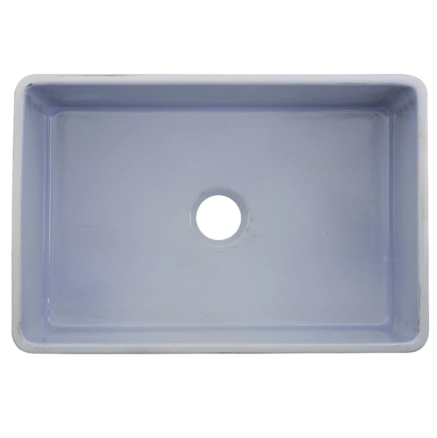 Nantucket Sinks 30" Farmhouse Fireclay Sink with Shabby Sugar Finish