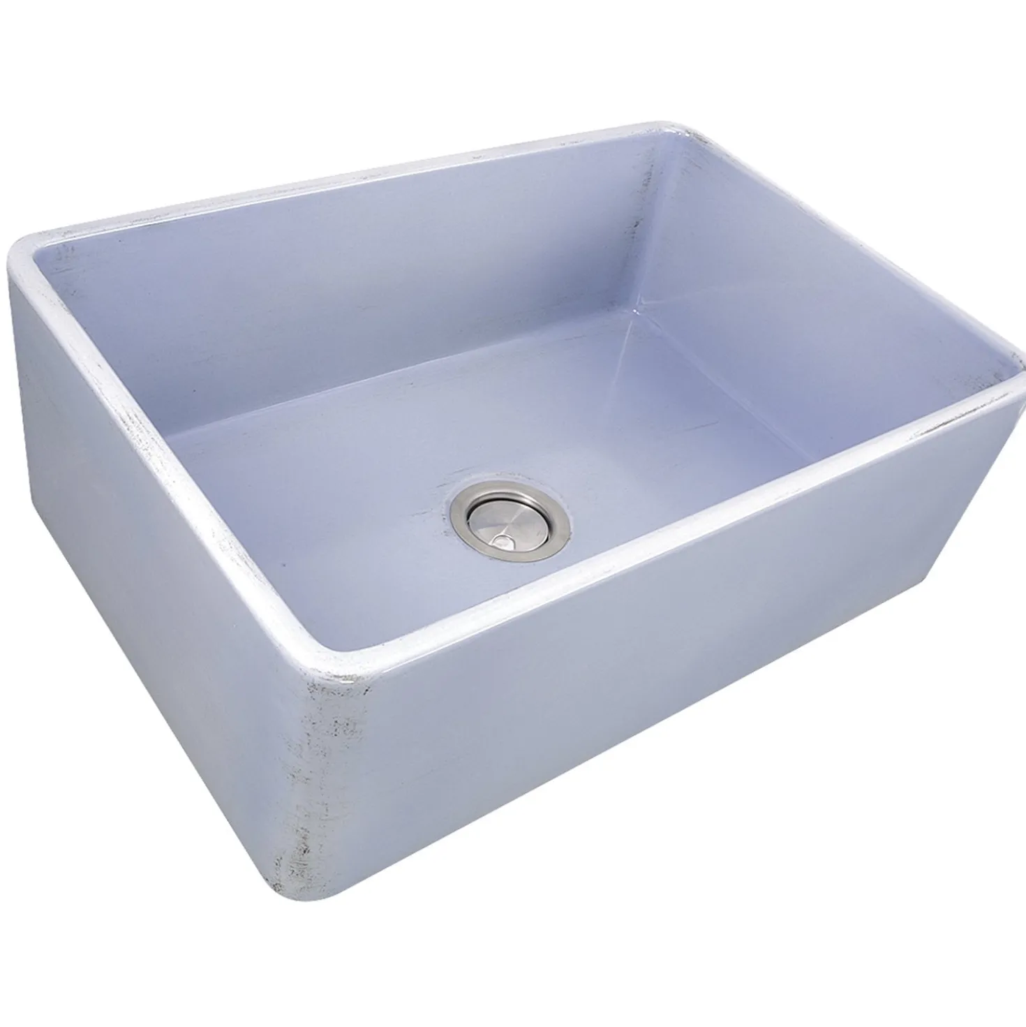 Nantucket Sinks 30" Farmhouse Fireclay Sink with Shabby Sugar Finish