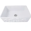 Nantucket Sinks 30" Farmhouse Fireclay Sink with Filigree Apron
