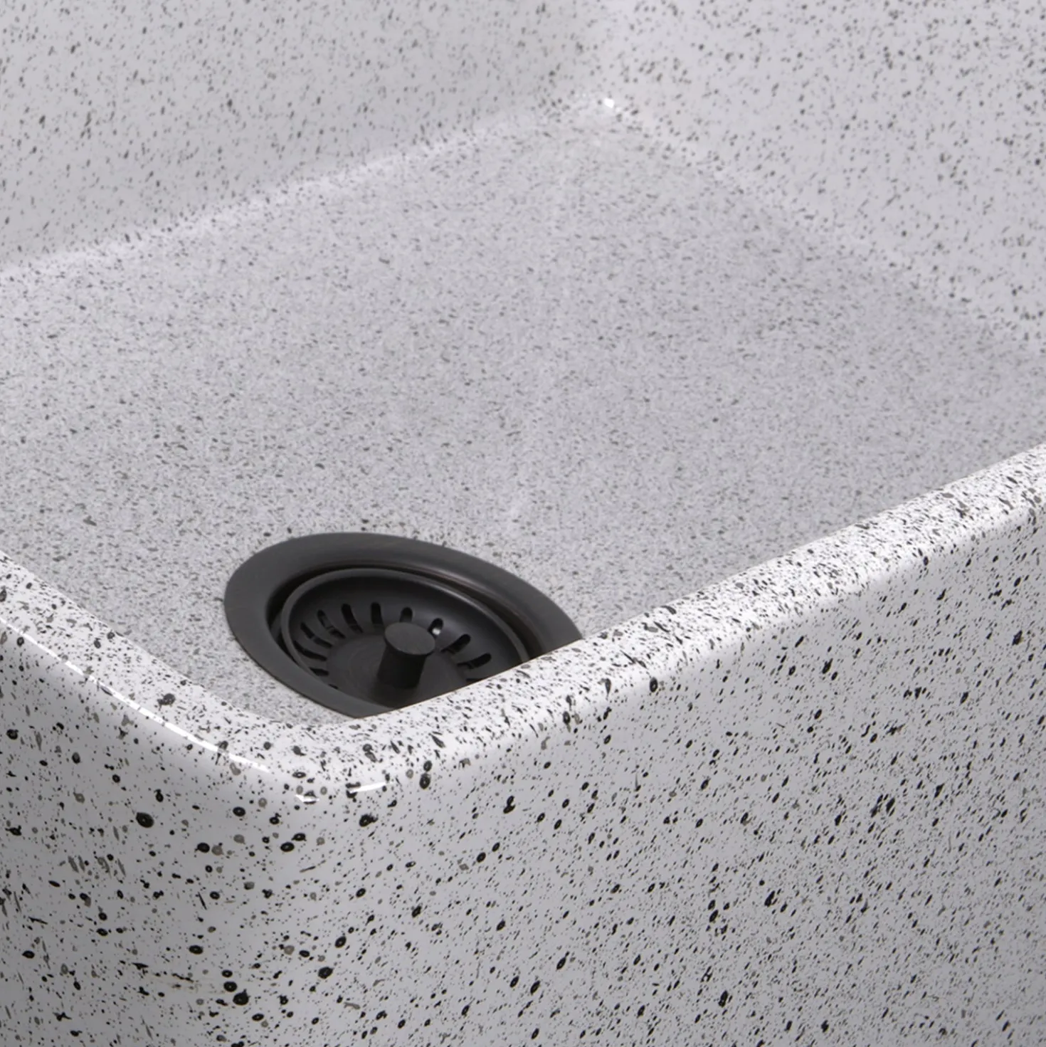 Nantucket Sinks 30" Farmhouse Fireclay Sink with Pietra Sarda Finish