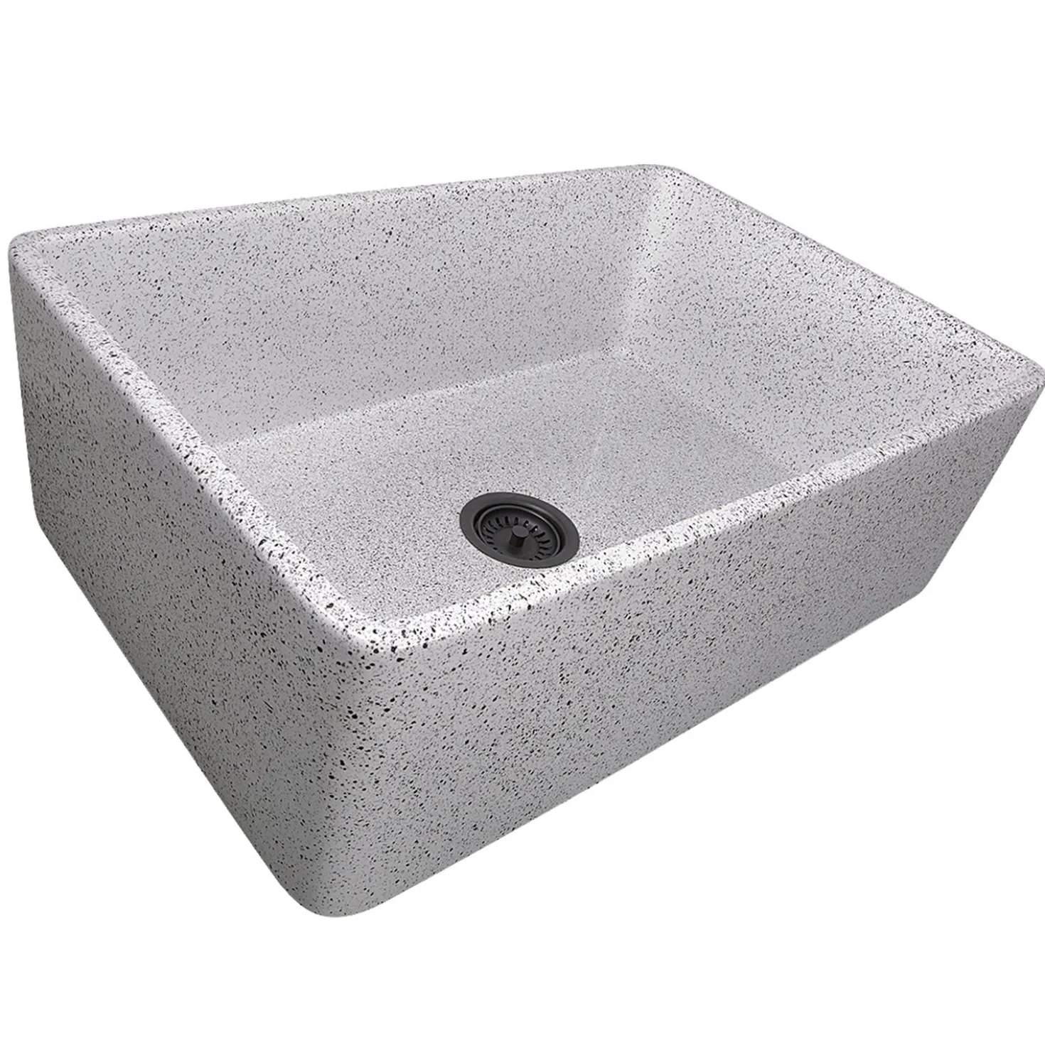 Nantucket Sinks 30" Farmhouse Fireclay Sink with Pietra Sarda Finish