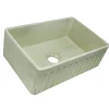Nantucket Sinks 30" Farmhouse Fireclay Sink with Shabby Green Finish