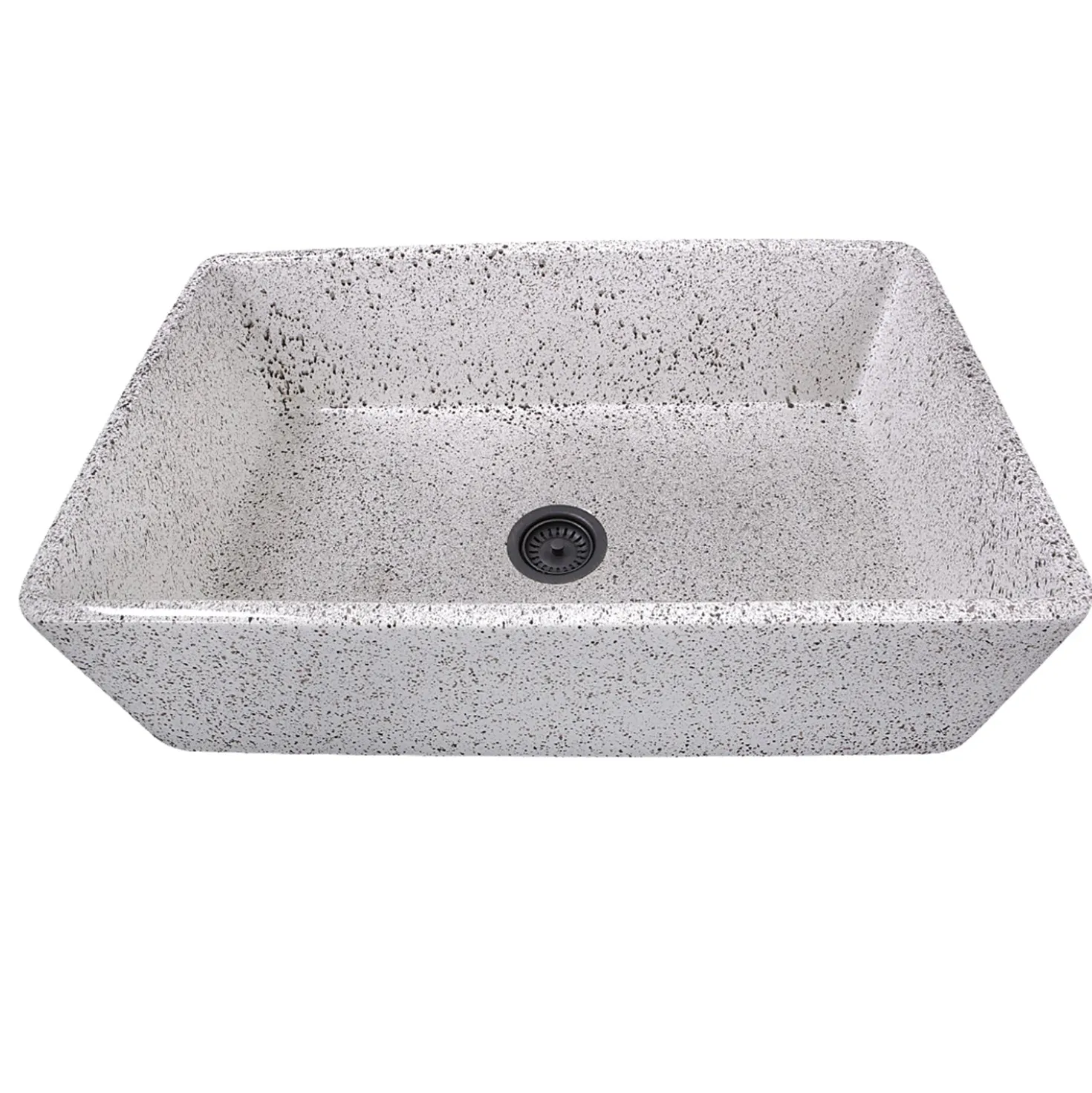 Nantucket Sinks 33" Farmhouse Fireclay Sink with Pietra Sarda Finish