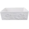 Nantucket Sinks 30" Farmhouse Fireclay Sink with Grapes Apron