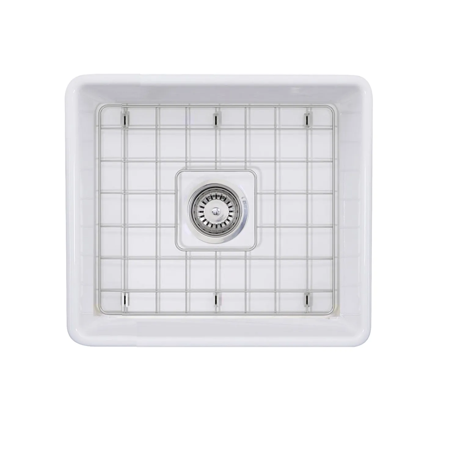 Nantucket Sinks 20" Fireclay Farmhouse Kitchen Sink T-FCFS20