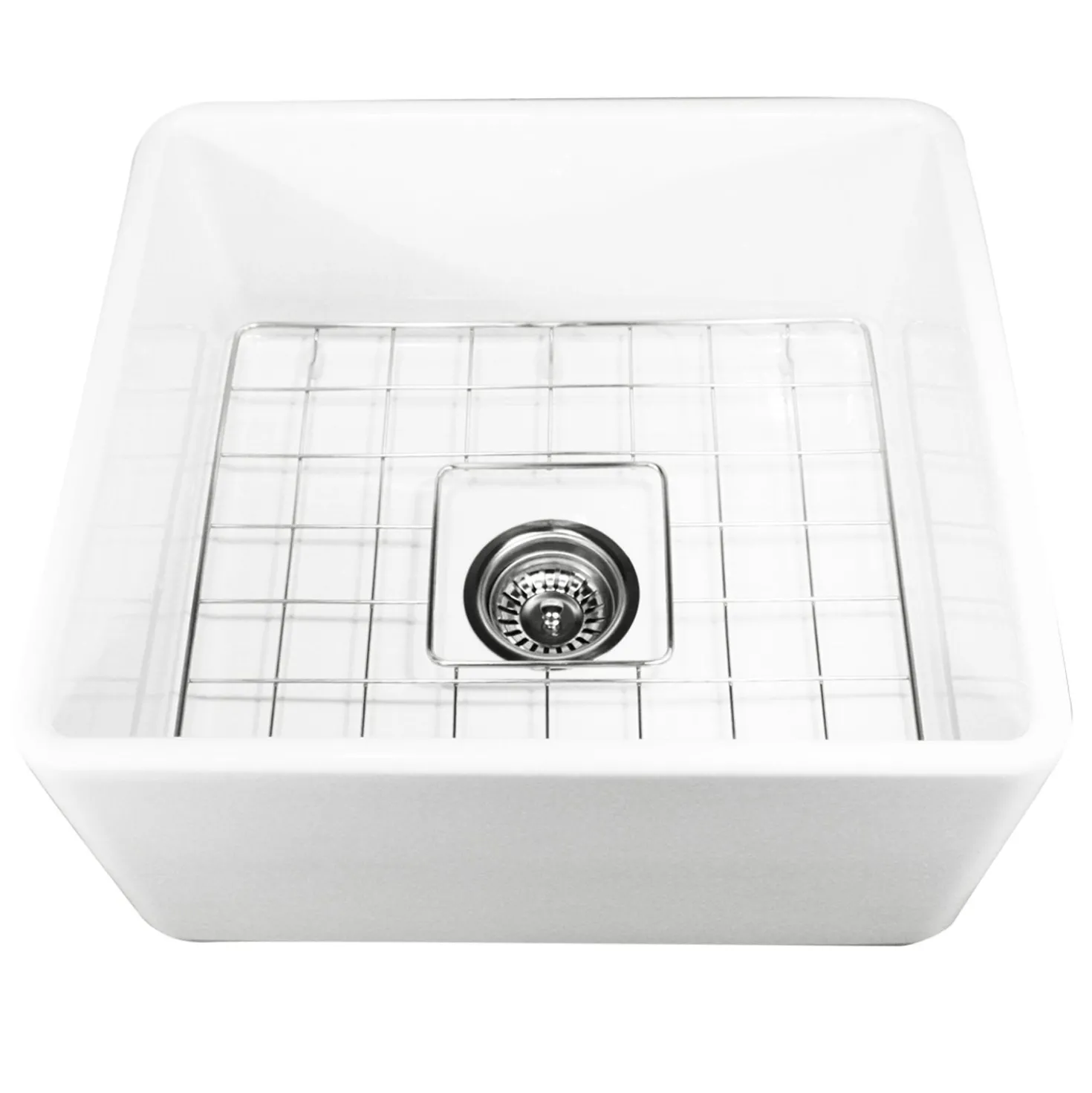 Nantucket Sinks 20" Fireclay Farmhouse Kitchen Sink T-FCFS20