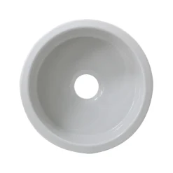 Nantucket Sinks 18" Fireclay Round Bar-Prep Sink