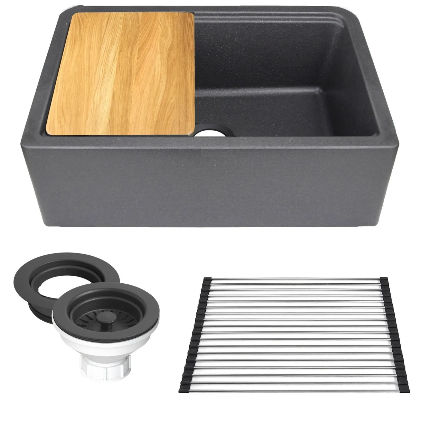 Nantucket Sinks 30" Granite Composite Workstation Apron Sink