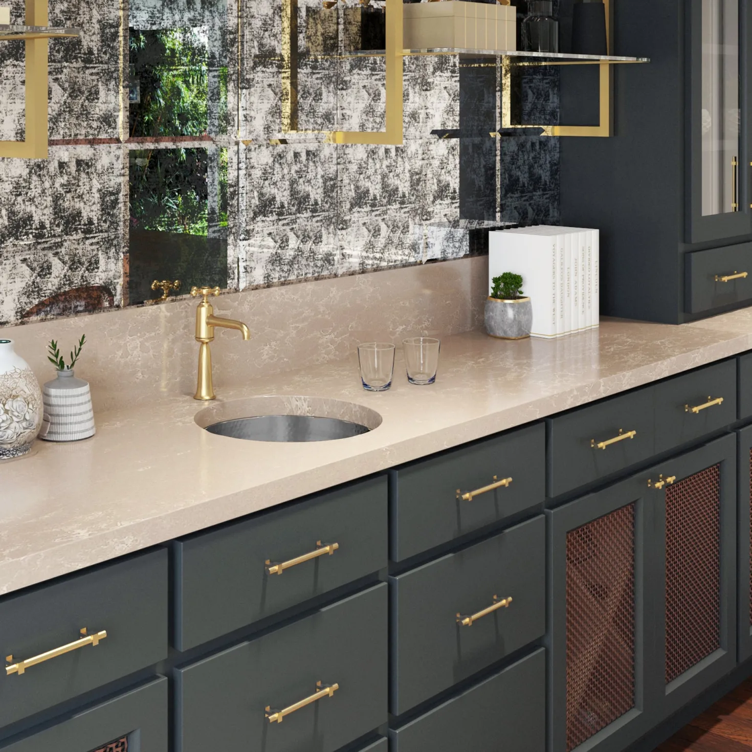 Nantucket Sinks 15" Hand Hammered Round Stainless Steel Bar Sink Satin Matte Finish