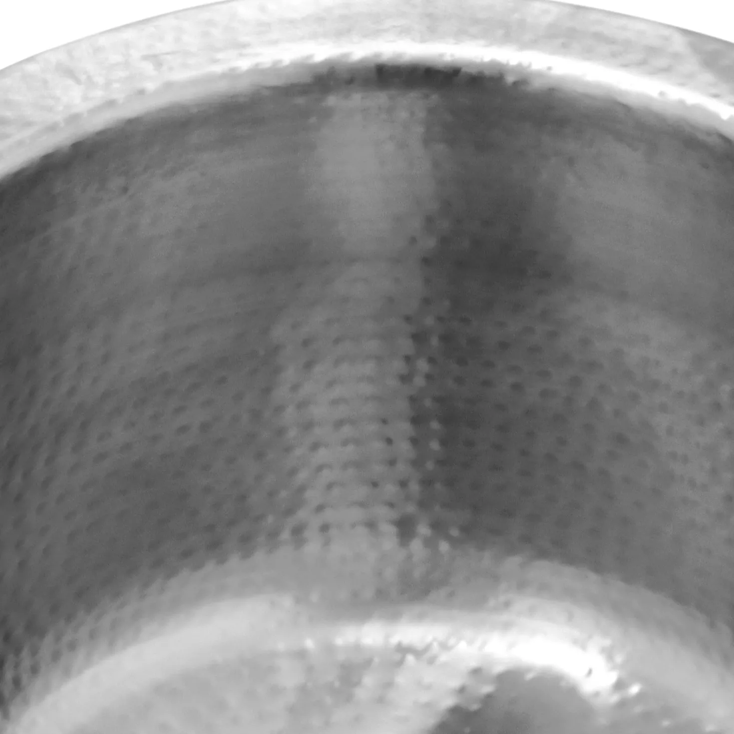 Nantucket Sinks 15" Hand Hammered Round Stainless Steel Bar Sink Satin Matte Finish